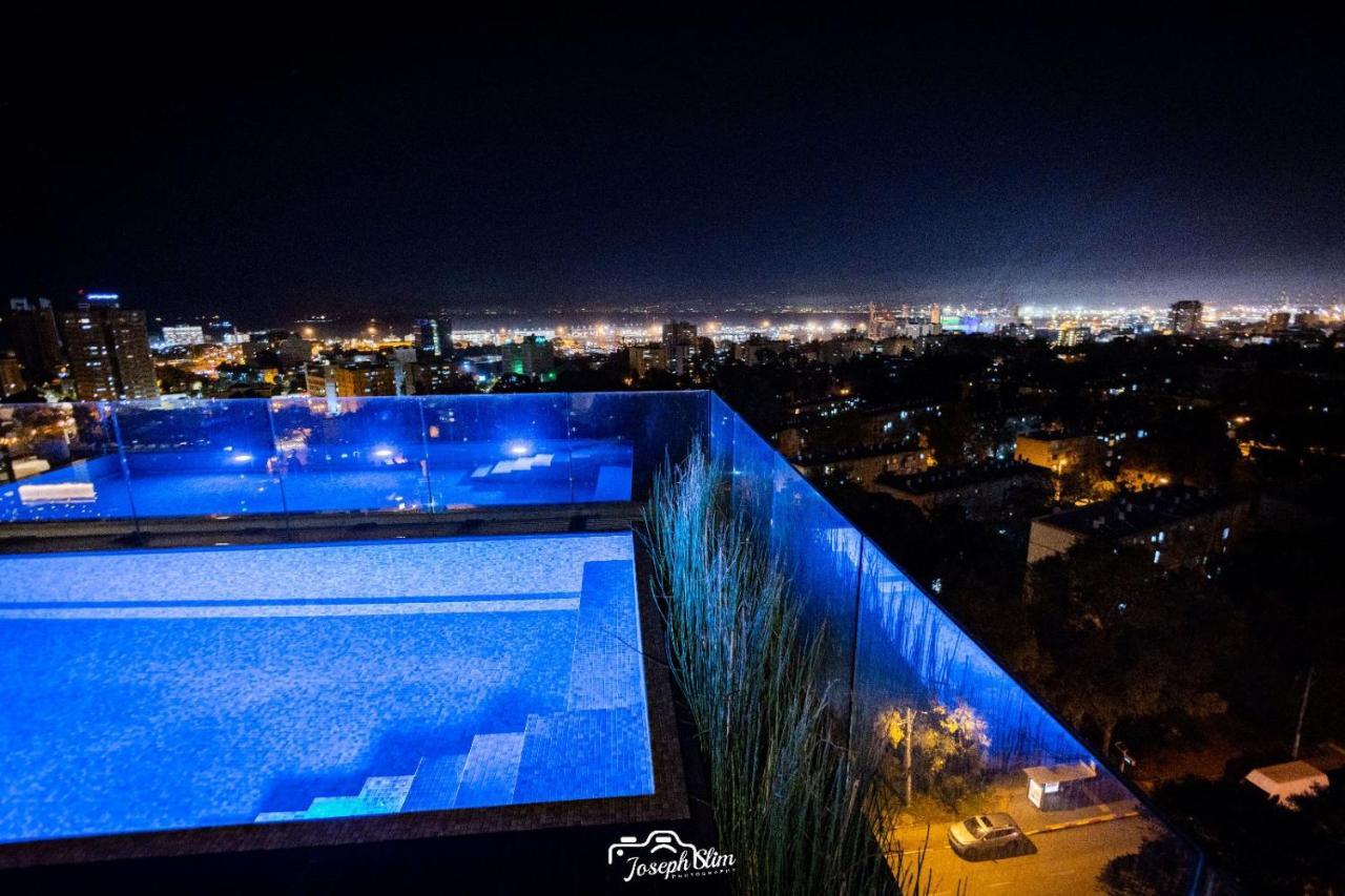 Serene - Infinity Cview Pool - 4 Bedrooms Luxury Penthouse ไฮฟา ภายนอก รูปภาพ